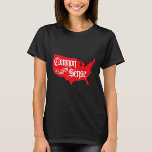 Common Sense Usa Patriotic American Spirit  T-Shirt