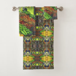 Common Threads of Human Interactions Bath Towel Set