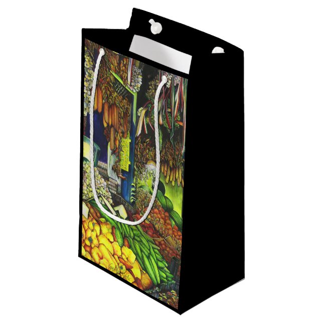 Common Threads of Human Interactions, Budapest Small Gift Bag (Front Angled)