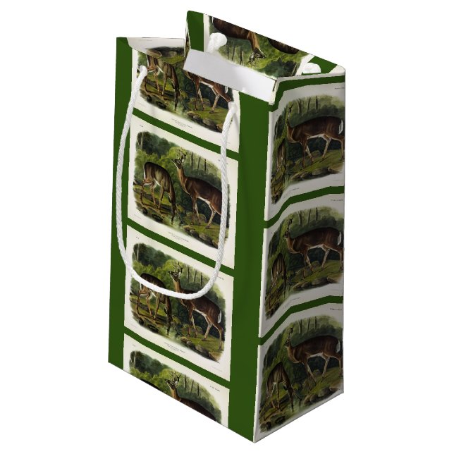Common (White-tailed) Deer - Audubon's Quadrupeds Small Gift Bag (Back Angled)