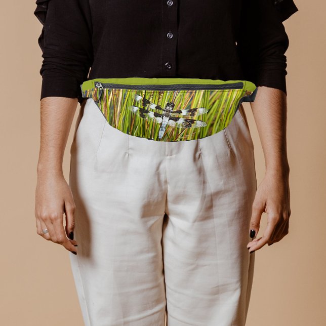 Common Whitetail Skimmer Dragonfly Bum Bags (In Situ)