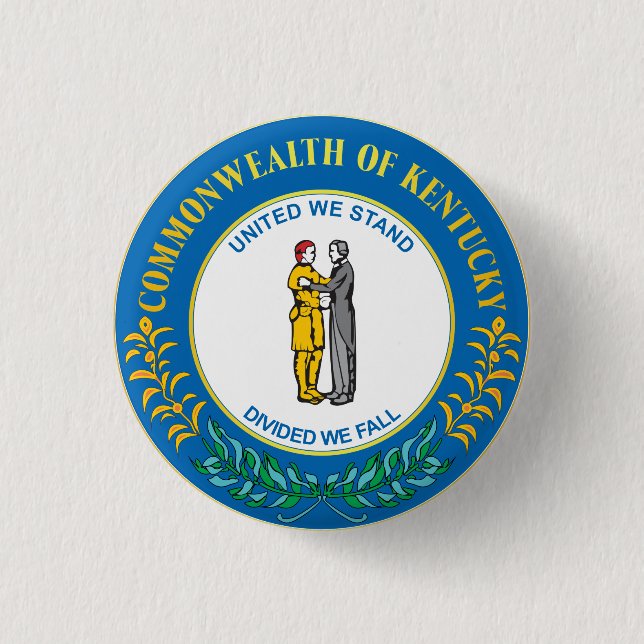 Commonwealth of Kentucky 3 Cm Round Badge (Front)