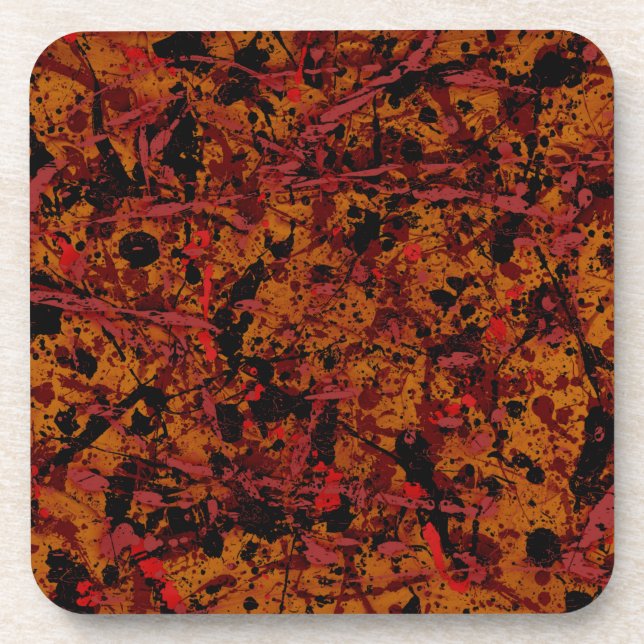 Commotion No. 1 Abstract Beverage Coaster (Front)
