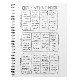 Comms Facepalm Bingo Notepad Notebook