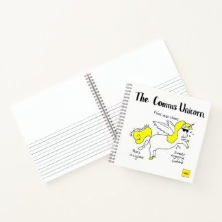 Comms Unicorn notepad Notebook