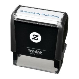 "Communicate Productively" Self Inking Stamp