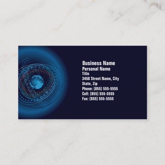 Communication Concept Business Card (Front)