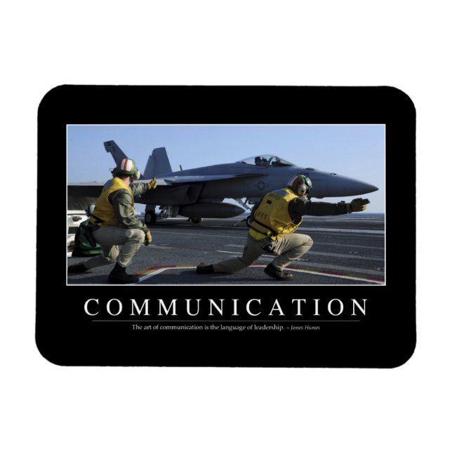 Communication: Inspirational Quote Magnet (Horizontal)
