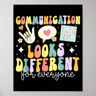 Communication Looks Different For Everyone Speech  Poster