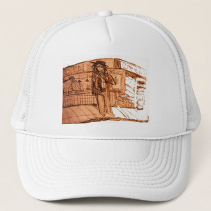 COMMUNICATION POINT WHITE TRUCKER HAT