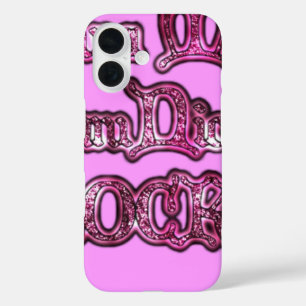 Communication Rocks Pink Hakuna Matata iPhone 16 Case