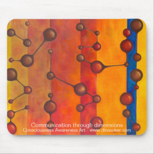 Communication through dimensions mouse pad