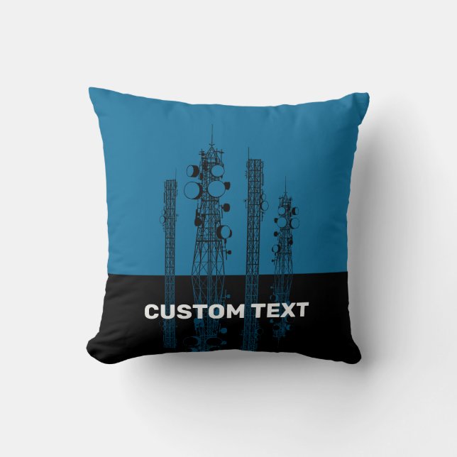 Communication Towers Cushion (Front)