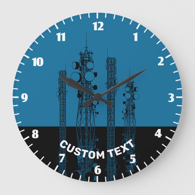 Communication Towers Large Clock (Front)