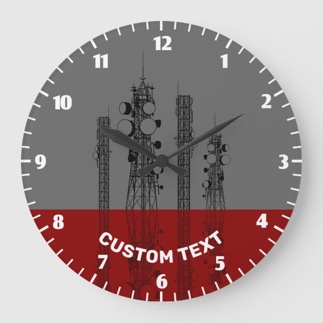 Communication Towers Large Clock (Front)