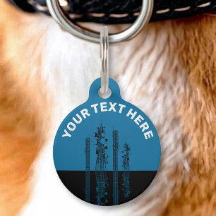 Communication Towers Pet Tag