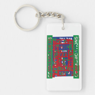 Communications Breakdown Key Ring