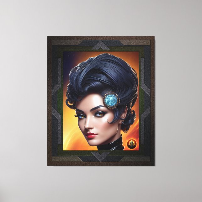 Communications Engineer Evoratae Dinecatcious Canvas Print (Front)