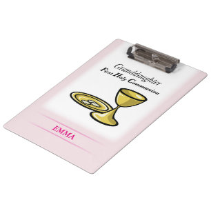 Communion Body and Blood Granddaughter Clipboard