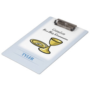 Communion Body and Blood Grandson Clipboard