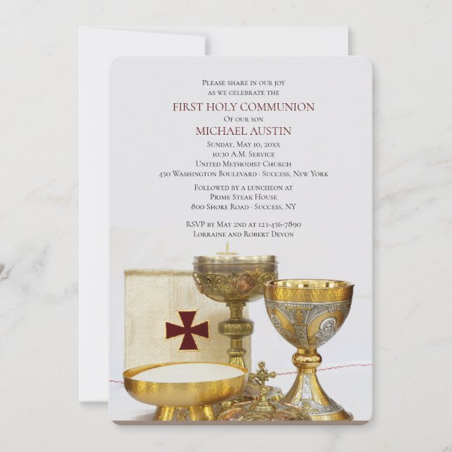 Communion Chalice Invitation (Front)