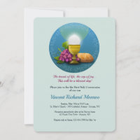 Communion Day Invitation With Cross