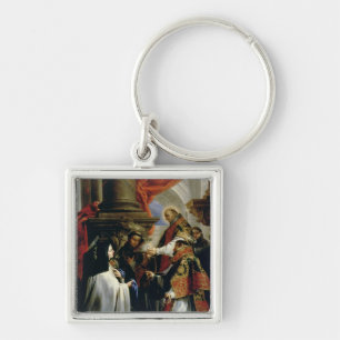 Communion of St. Teresa of Avila c.1670 Key Ring
