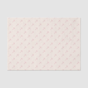 Communion Pastel Pink Cross Tissue Paper