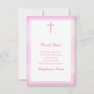Communion Pink Watercolor Invitation