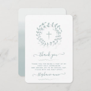 Communion Sage Wreath and Cross Invitation