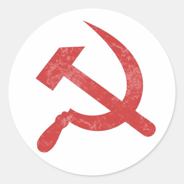 Communism Classic Round Sticker (Front)