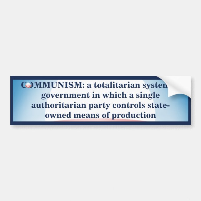 Communism Defined Bumper Sticker (Front)