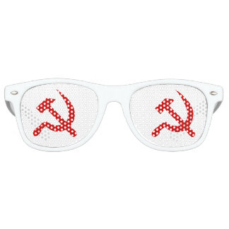 Communism hammer and sickle symbol retro sunglasses