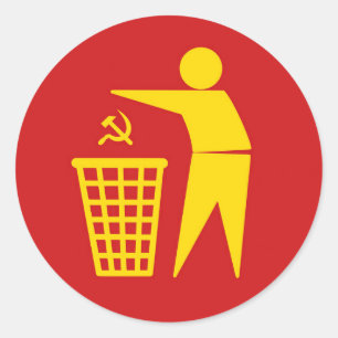 Communism is trash sticker