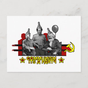 Communism It's a Party Postcard