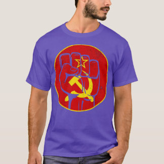 Communism Soviet Union Fist Hammer Sickle T-Shirt