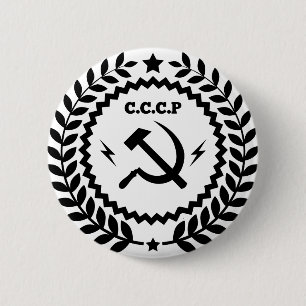 Communist CCCP Hammer Sickle Badge