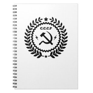 Communist CCCP Hammer Sickle Badge Notebook