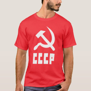 Communist CCCP Russian Hammer and Sickle T-Shirt
