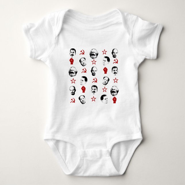 Communist Leaders Baby Bodysuit (Front)