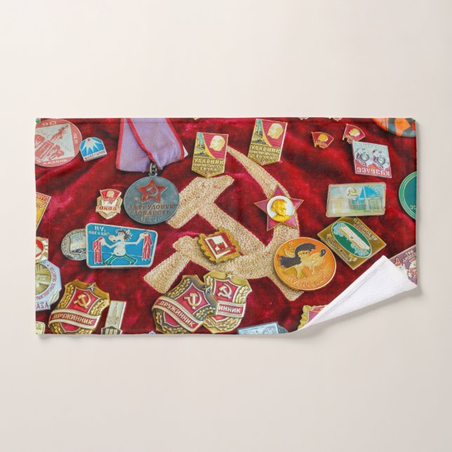 Communist memorabilia hand towel (Hand Towel)
