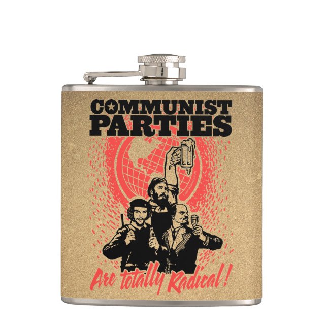 Communist Parties Hip Flask (Front)