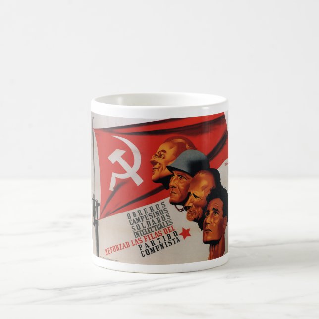 Communist party (1937)_Propaganda Poster Coffee Mug (Center)