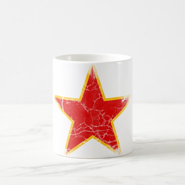 Communist Red Star Vintage Coffee Mug (Center)