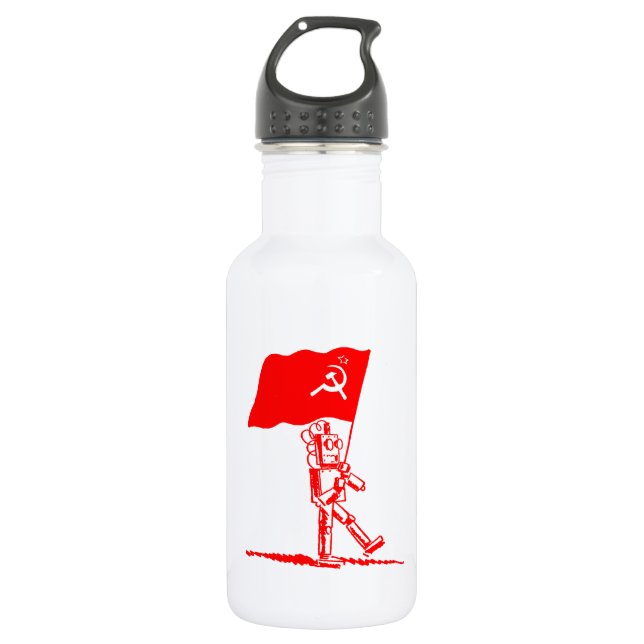 Communist Robot 532 Ml Water Bottle (Front)