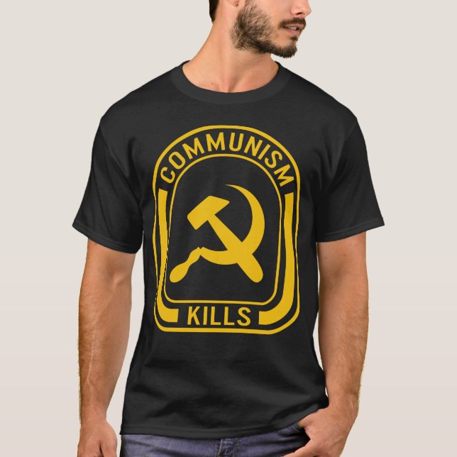 Communist Shirt, Communism Kills Tee, Pro-Labour T-Shirt (Front)