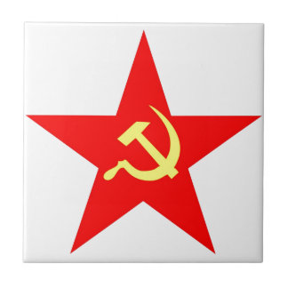 Communist star tile