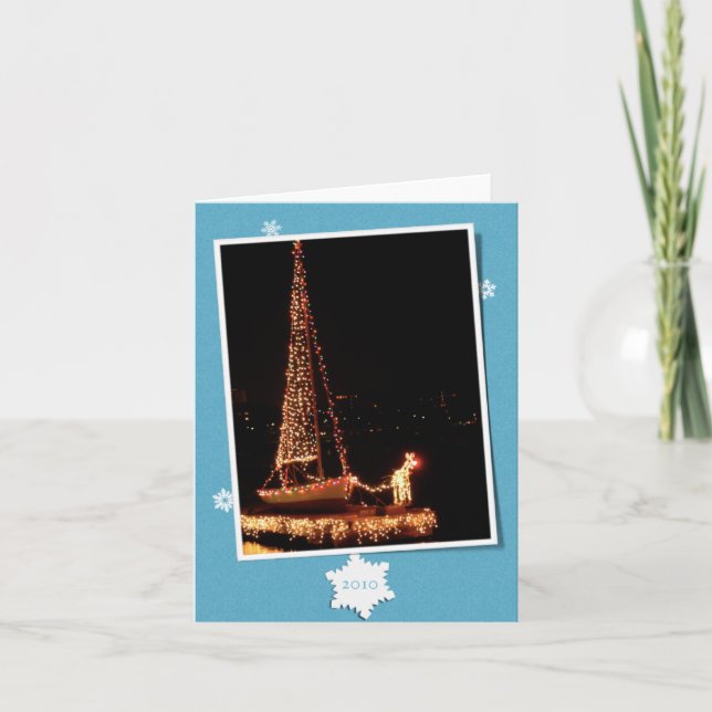 Community Boating Rudolph-2010 Holiday Card (Front)