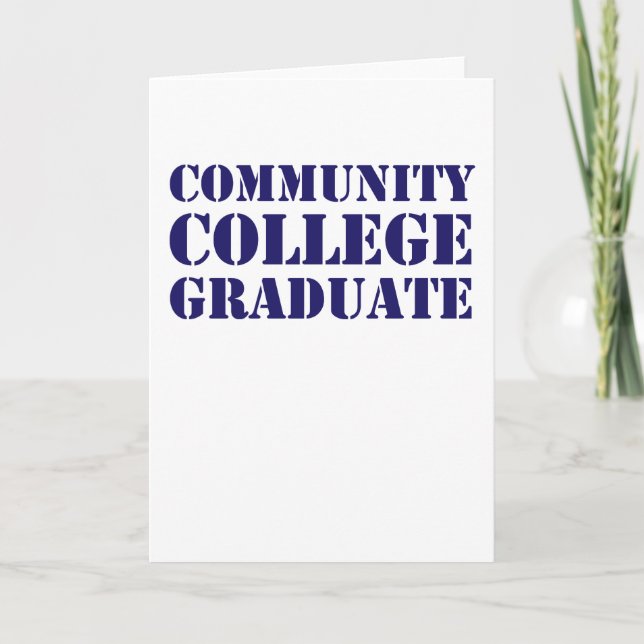 Community College Graduate Card (Front)