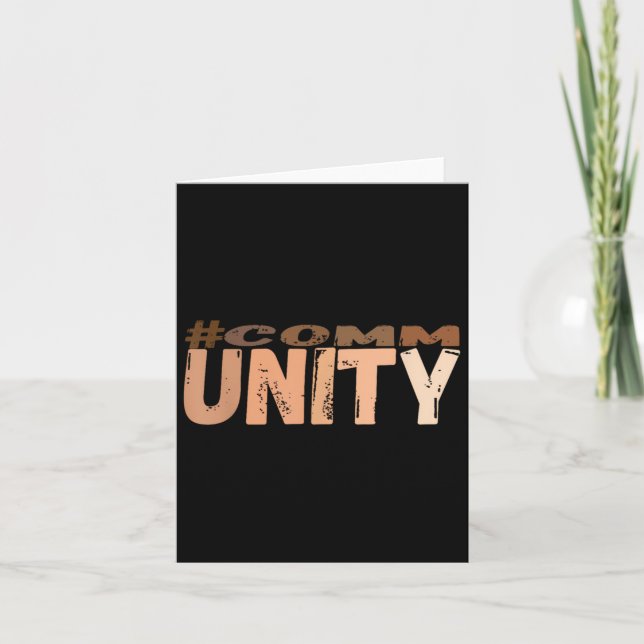 Community Embracing The Power Of Togetherness Ever Card (Front)
